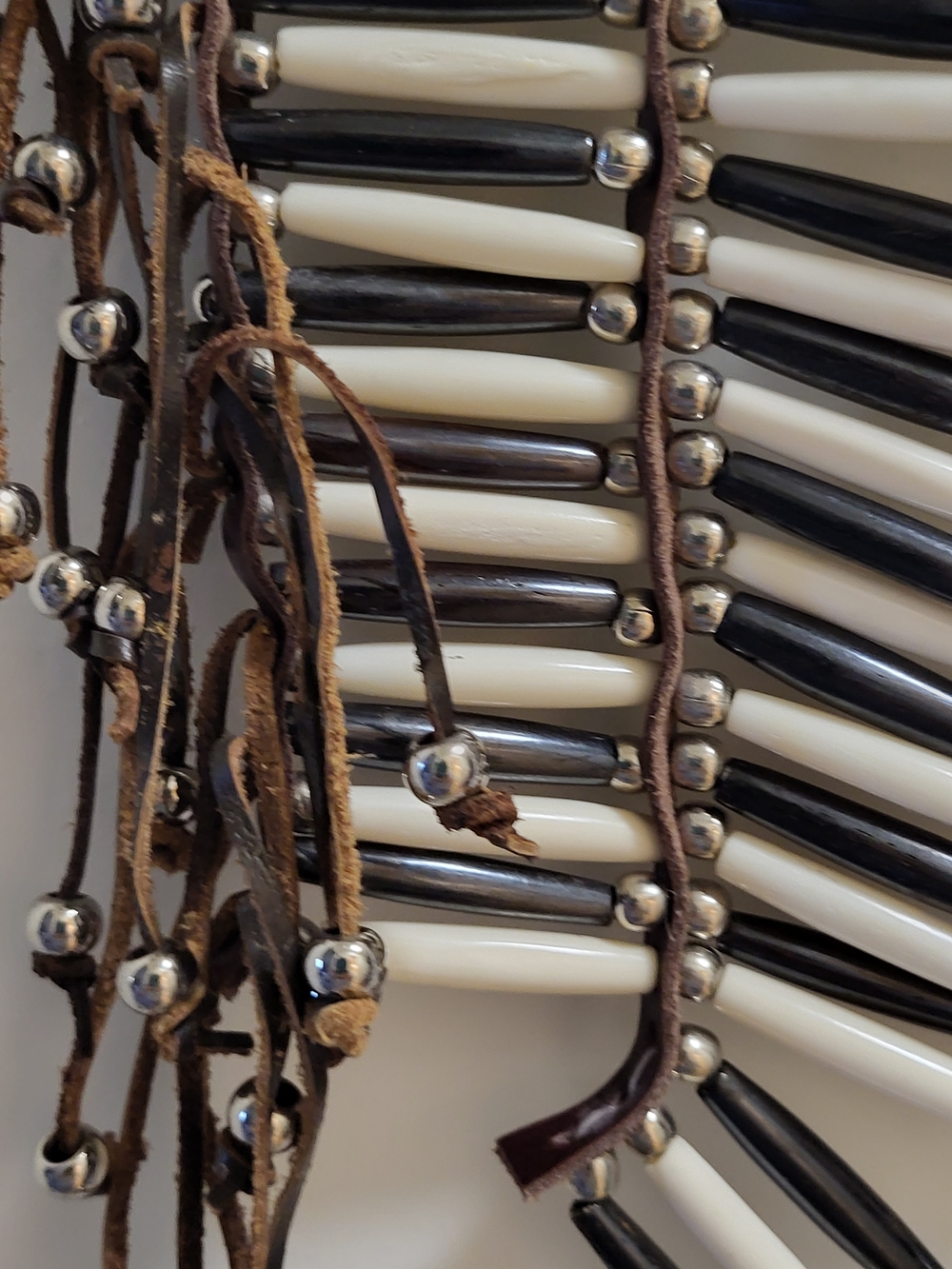 Handmade Beaded 36 Row Plains Indian Breastplate - Picture 3 of 6